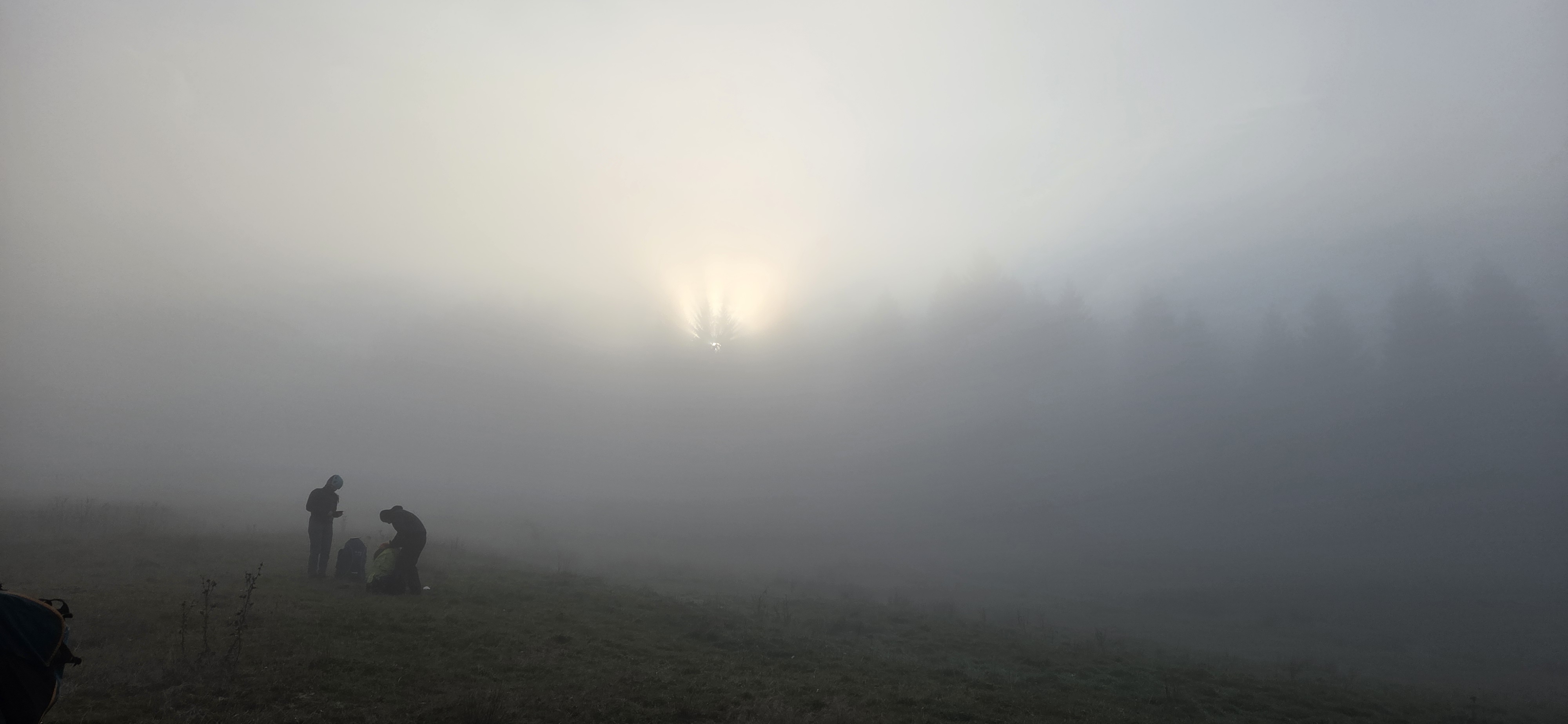 Ceața acoperind aterizarea de la Dâmbu Morii